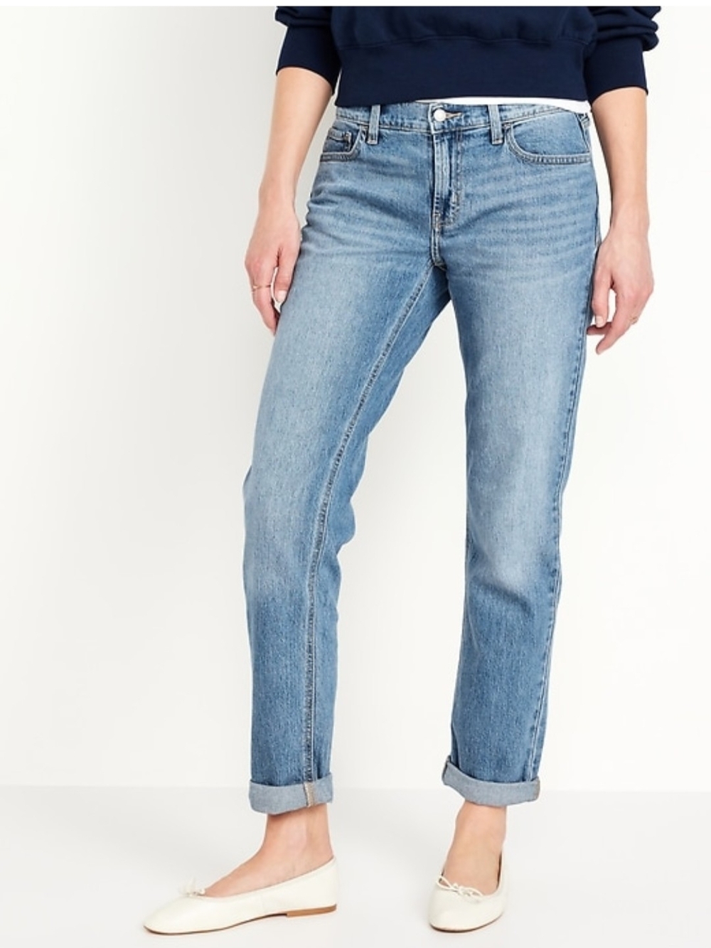 Old Navy Women’s Wow Boyfriend Mid-Rise Jeans